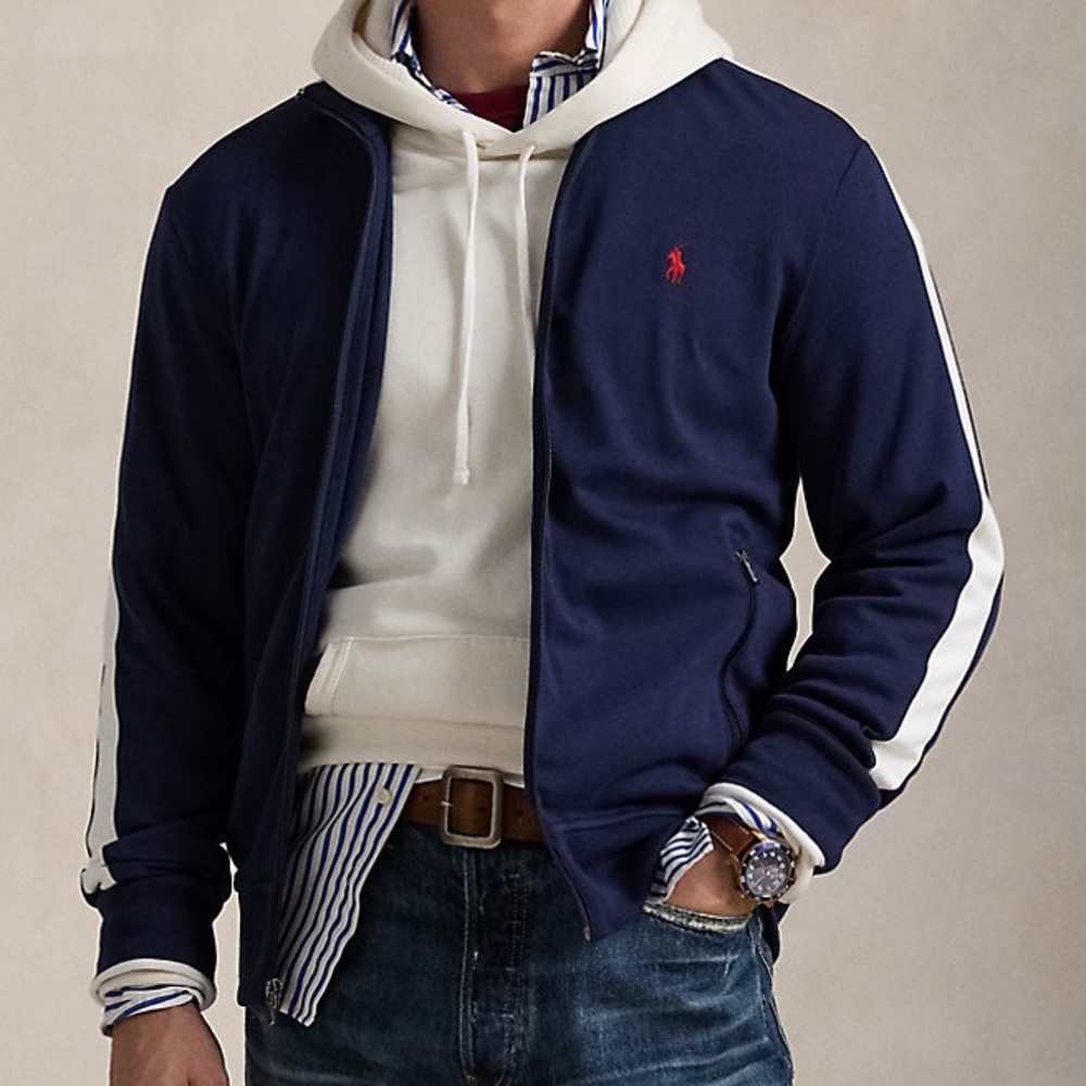 Polo by Ralph Lauren Navy Jacket with White Trim